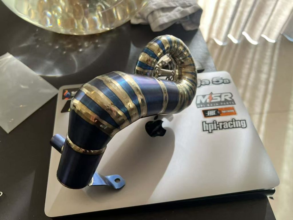 [Balance 11%] $40 USD Required | Baja 30.5cc Custom Titanium Exhaust Pipe (1 Unit) - Completed & Shipped within 40 Days - Customer: Schieper* Instsll***techni**