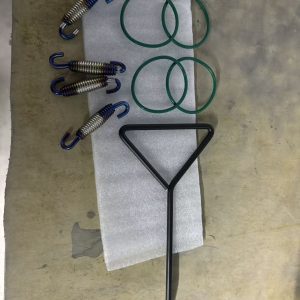 RC Model Car Accessories Kit – 4 High-Temp Seals + 4 Stainless Steel Springs + 1 Steel Spring Puller Hook