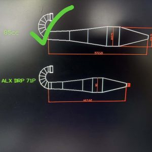 [Deposit 40%] $218 USD Required | ALX85CC Custom Titanium Exhaust Pipe (1 Unit) - Completed & Shipped within 35 Days - Customer: Nicholas Washing**e